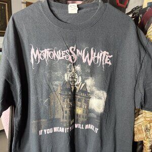 Motionless in White 2018 Tour Adult 100% Cotton Graphic Print Tee T-Shirt SZ XL
